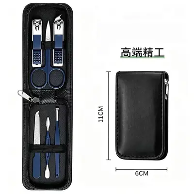 Stainless steel nail clipper set, 6-piece - 8