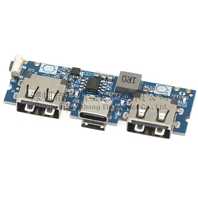 Tip-c şarj portu çift usb güç bankası güç kartı güçlendirme modülü 2.4A güç kaynağı DIY anakart 5V hızlı şarj - 4