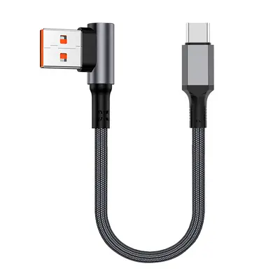 Short Right-Angle Dual Type-C Power Bank Cable, 50 cm - 11