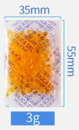 Cobalt-Free Color-Changing Orange Silica Gel Desiccant for Nuts and Pet Food - 9