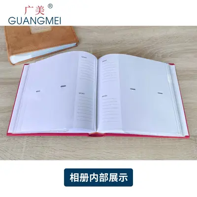 Guangmei Factory Flannel Photo Album Memory Book Creative Gift Old Photo Scrapbook Storage Pocket 6 Retro Photo Album