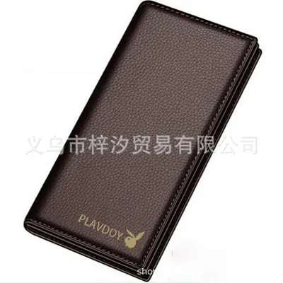 Gongzi Men's Short Wallet with Driver's License and Multiple Card Slots - 11