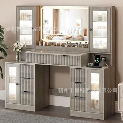 Nordic Style Vanity Table, Multifunctional, Bedroom - 9