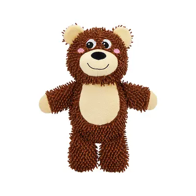 Squeaky Chew-Resistant Dog Toy, Plush Mop Design - 5