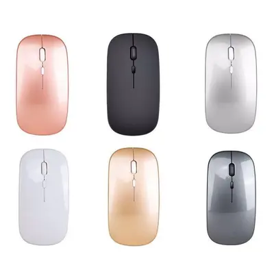 Fabrika çıkışlı çift modlu Bluetooth kablosuz sessiz ışıklı şarj edilebilir Apple notebook ofis faresi için uygun