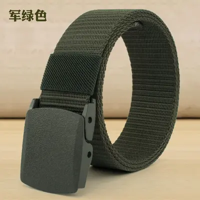Wholesale men's belts casual versatile tactical outdoor nylon belts student military training security inspection canvas belts - 10