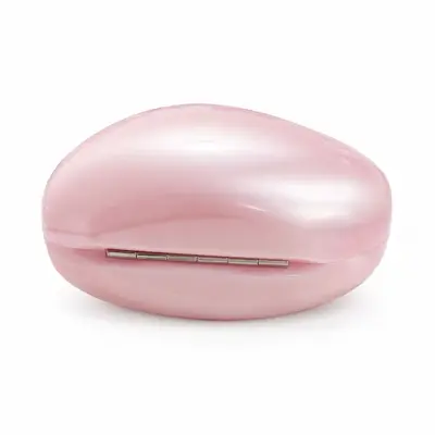 Transparent Acrylic Women's Evening Bag, Pink Heart Design - 5