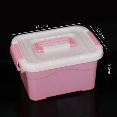 Fabrika çıkışlı satış PP gıda sınıfı şeffaf kapaklı plastik saklama kutusu bavul masaüstü saklama kutusu kozmetik kutusu