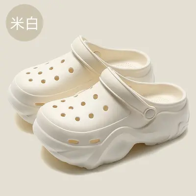 Women's Cartoon Hole Slippers, EVA, Non-Slip Thick Sole, Summer 2025 - 8