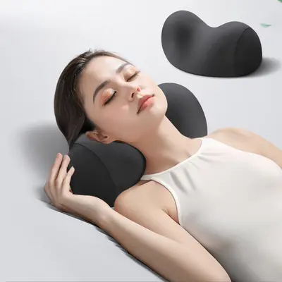 Washable Memory Foam Neck Pillow with Cervical Support for Back Sleepers - 6