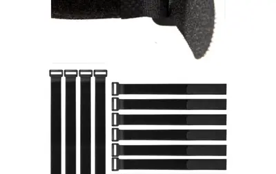 Buckle Hook-and-Loop Strap Non-Elastic Bicycle Cable Organizer - 13