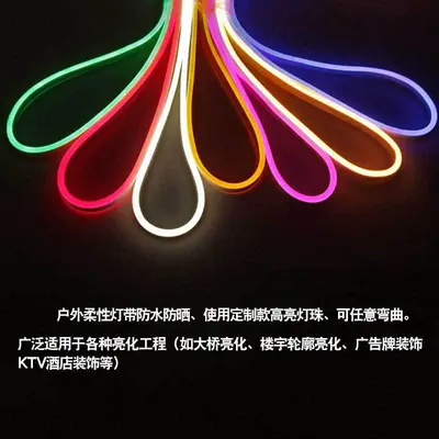 12V LED Neon Lichtschlauch 6x12 Fernbedienung Einfarbig Licht emittierende weiche LED Lichtschlauch flexible Silikon LED Lichtschlauch