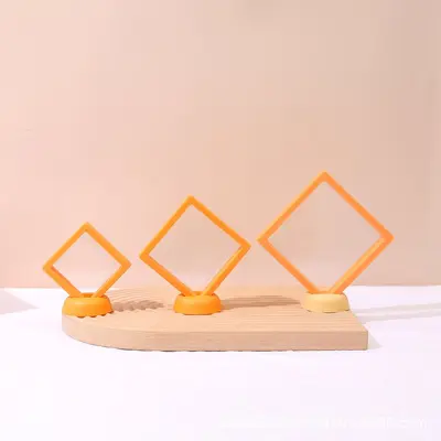 Promotional Transparent PE Premium Thin Film Display Box Jewelry Ring Suspension Packaging Anti-oxidation In Stock