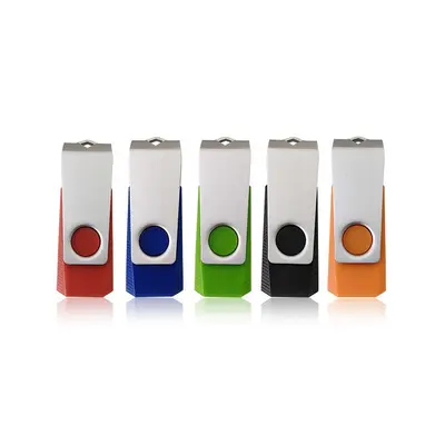 T-Type Rotating Metal USB Flash Drive, High Capacity, High Speed - 7