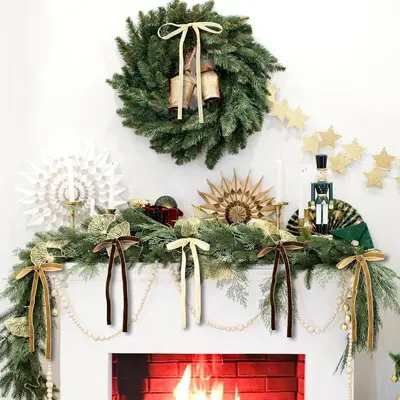 Flocked Velvet Christmas Ornament Hanging Rope