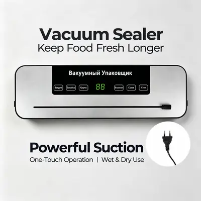 Vacuum sealer fully automatic food packaging dry and wet use - 13