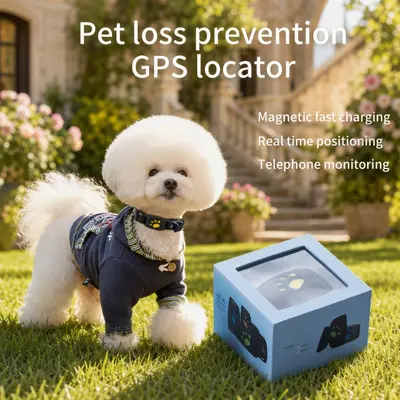 GPS-Haustier-Tracker, wasserdicht, Bluetooth, lange Akkulaufzeit