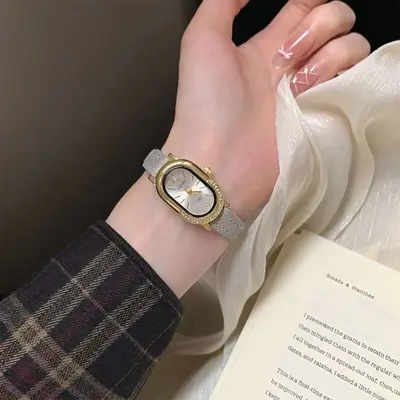 Women's watch, rectangular, rhinestone, vintage style - 10