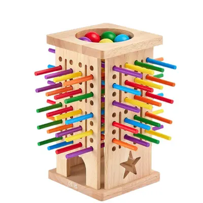 Montessori Holz-Brettspiel mathematische Lernspielzeuge