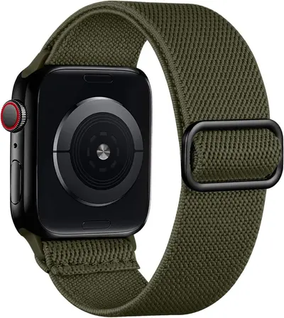 Apple Watch SE765 Uyumlu Örgülü Elastik Kayış, iWatch8 - 9