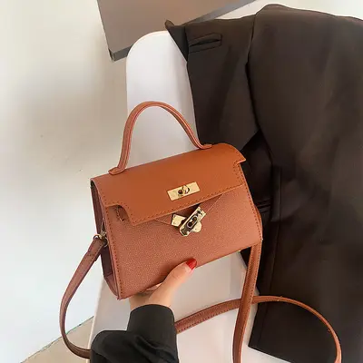 Retro Kelly Small Square Single-Shoulder Crossbody Bag for Women - 8