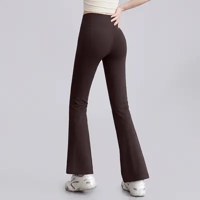 Women's Micro-Flare Yoga Pants, High Waist, Hip-Lifting