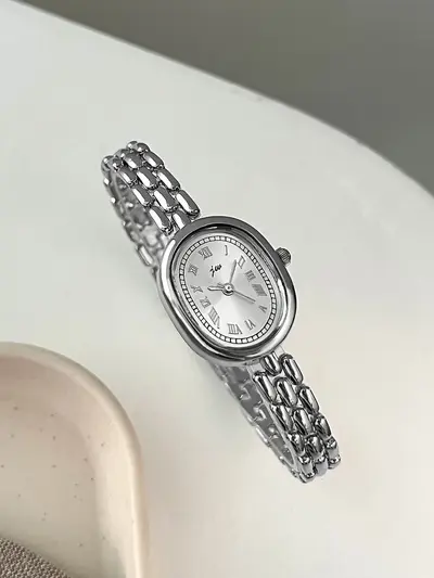 GEDI oval retro kadın kuartz saati Roman rakamları - 9