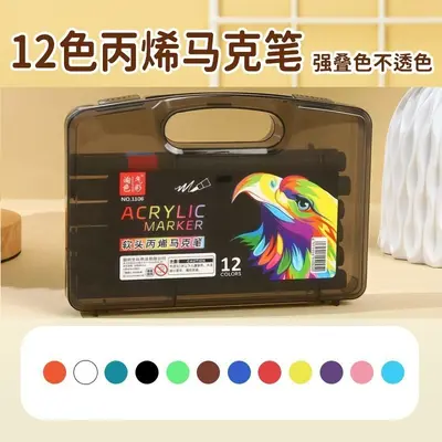 Acrylic quick-dry markers, waterproof pen set for ceramics and stone - 13