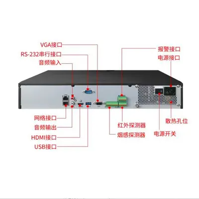 Hikvision DS-7932N-R4 NVR, 32-channel 4-bay video recorder - 6