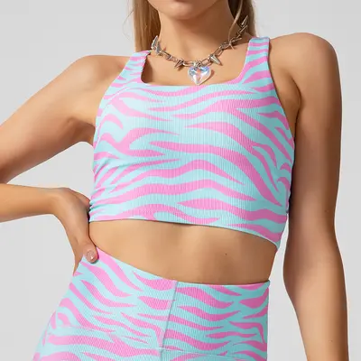 Figurformendes Sportset für Damen mit Yoga-Kleidung und Tanz-BH - 8