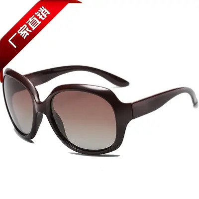 Klassische polarisierte Damen-Sonnenbrille mit großem Rahmen