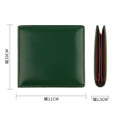 Men's Genuine Leather Bi-Fold Short Wallet, BOX Type - 4