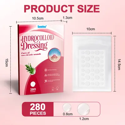 Sumifun Transparent Acne Patch, Tea Tree Oil Hydrocolloid, Fluid-Absorbing - 7