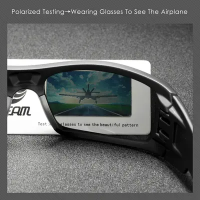 2024 KDEAM Quadratische polarisierte Sonnenbrille KD338, Radbrille