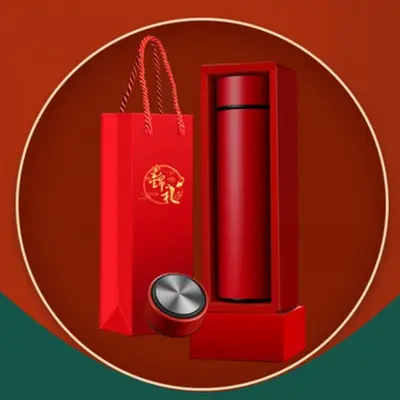 Geschenkbox Edelstahl-Smart-Thermobecher mit Gravur - 9