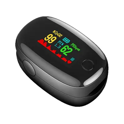 Portable Fingertip Pulse Oximeter with Heart Rate Monitor for Home Use