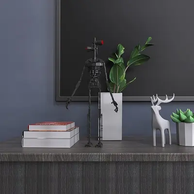 Backrooms Karanlık Oda Yapı Blokları Seti, Bakteri ve Kablo Adam Figürü - 3
