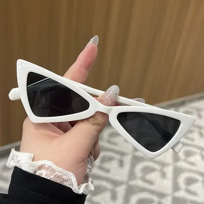 2025 Triangle Bow-Shaped Sunglasses, Unisex Retro Style