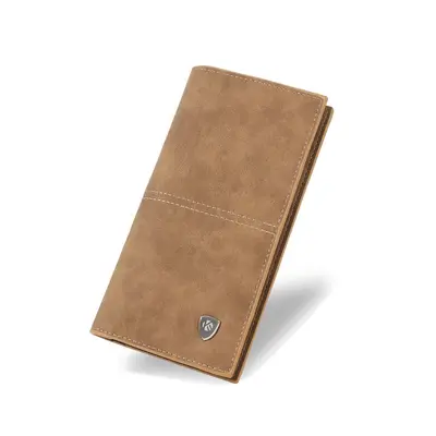 Men's Long Wallet, Retro Minimalist Slim Clutch with Multiple Card Slots - 7