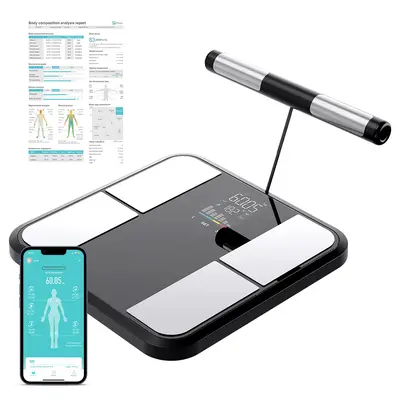 8-Electrode Bluetooth Smart Body Fat Scale with VA Color Screen