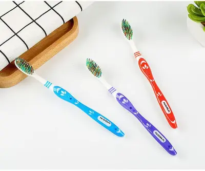 Hard Bristle Toothbrush for Men, Large Head, Deep Cleaning