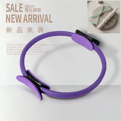 Кольцо для пилатеса Yoga Assist Magic Circle, тренажёр для мышц тазового дна, зажим для ног, тонировка бедер, подтяжка ягодиц, эластичное фитнес-эспандер-кольцо для сопротивления - 13
