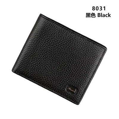 Genuine Leather RFID-Blocking Men's Coin Wallet with Card Slots - 13