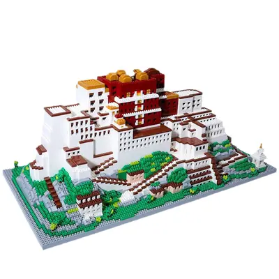 Tibet Potala Palace Micro Building Block Model, High Difficulty Assembly Set - 6