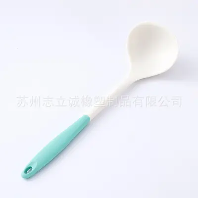 Silicone Kitchen Utensil Set Soup Ladle Spatula Non-stick Heat-resistant Home Cooking Silicone Kitchen Utensil Set