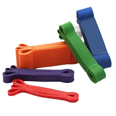 TPE Widerstandsband Yoga Fitness Zugband dickes flaches Gummiband elastisches Band Klimmzug Krafttraining Dehnungsband