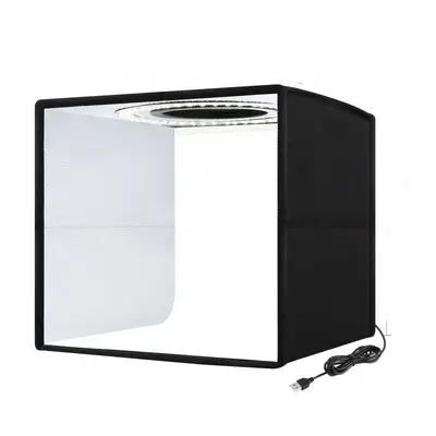 Led ışık küçük stüdyo 25CM fotoğraf aksesuarları yumuşak ışık kutusu natürmort fotoğraf masası mini katlanabilir ışık kutusu