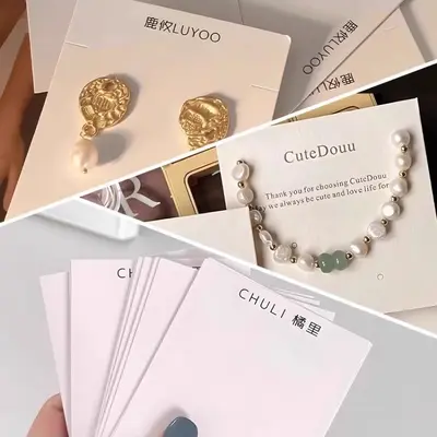 Custom Jewelry Care Card, Thank You Card, Hard Paper Printed Card