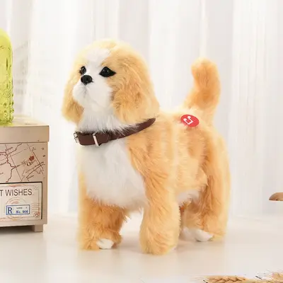 Electric Plush Robot Dog with Music, Walks, Barks and Wags Tail, Sensor - 13