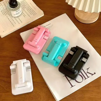 Foldable Desktop Phone and Tablet Stand for Photos and Live Streaming - 3